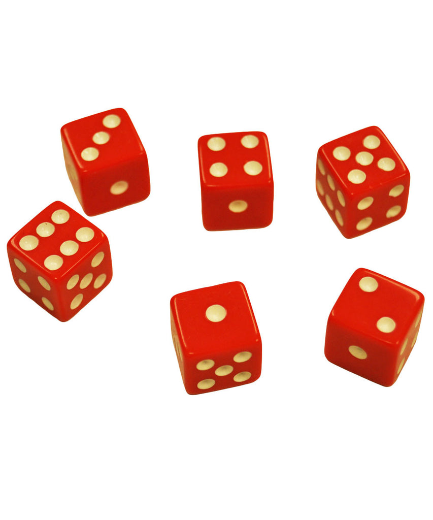 Set of 6 Red Dice