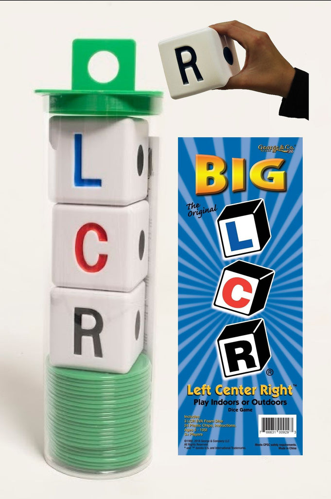 BIG LCR® Left Center Right™ Dice Game - Classic Tube – Dicegames.com