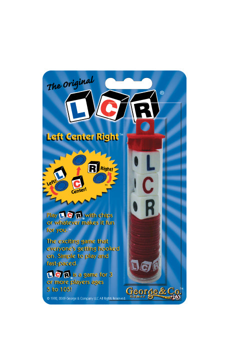 LCR® Left Center Right™ Blister Card (Random Color) – Dicegames.com